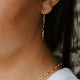 Everly Lux Paperclip Backdrop Earrings