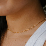Everly Lux Paperclip Chain Necklace