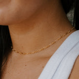 Everly Lux Paperclip Chain Necklace