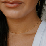 Everly Lux Paperclip Chain Necklace
