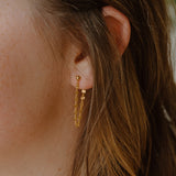 Sol Mini Sunburst Chain Earrings