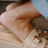 Esme Sculpted Bar Chain Anklet