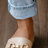 Esme Sculpted Bar Chain Anklet