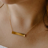 Personalized Large Horizontal Necklace