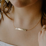 Personalized Faith Bar Necklace