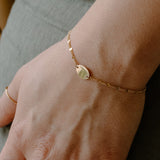 Personalized Medium Oval Disc Bracelet