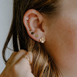 Faith Cross Stud Earrings