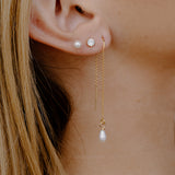 Eden Pearl Threader Earrings