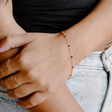 Ellie Black Enamel Bracelet