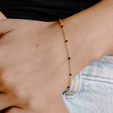 Ellie Black Enamel Bracelet