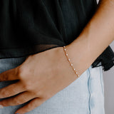 Ellie White Enamel Bracelet