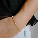 Ellie White Enamel Bracelet