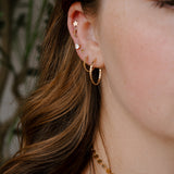Celine Statement Hoop & Huggie Earrings