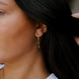 Esme Sculpted Bar Chain Earrings