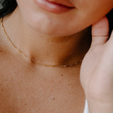 Esme Sculpted Bar Chain Necklace