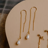 Eden Pearl Threader Earrings