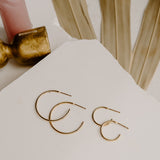 Lyra Open Back Hoop and Huggie Earrings
