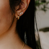 Vita Sculpted Huggie Earrings