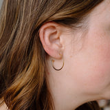 Lyra Open Back Hoop and Huggie Earrings