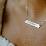 Personalized Medium Horizontal Necklace