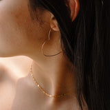 Beau Heart Hoop Earrings