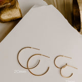 Lyra Open Back Hoop and Huggie Earrings