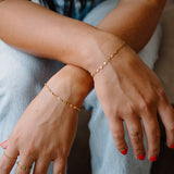 Lumi Double Mirror Chain Bracelet