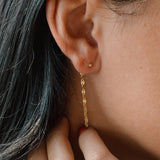 Lumi Double Mirror Backdrop Earrings