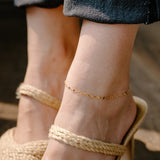 Zara Mirror Paperclip Chain Anklet