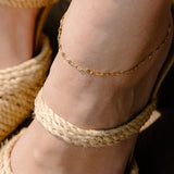 Zara Mirror Paperclip Chain Anklet