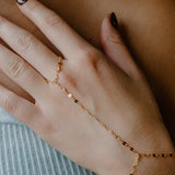 Zara Mirror Paperclip Hand Chain