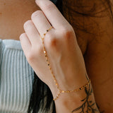 Zara Mirror Paperclip Hand Chain