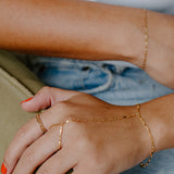 Esme Sculpted Bar Hand Chain