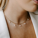 Eden Pearl Droplet Necklace