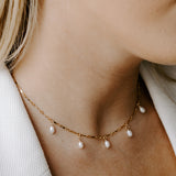 Eden Pearl Droplet Necklace
