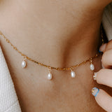 Eden Pearl Droplet Necklace