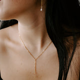 Eden Pearl Lariat Necklace