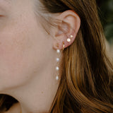 Eden Pearl Quad Earrings