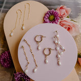 Eden Pearl Quad Earrings