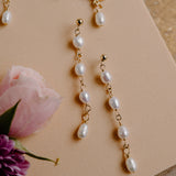 Eden Pearl Quad Earrings