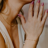 Luna Moon Bar Chain Bracelet