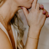 Luna Moon Bar Chain Bracelet