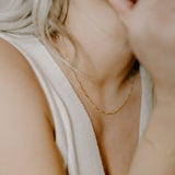 Luna Moon Bar Chain Necklace
