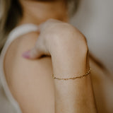 Luna Moon Bar Chain Bracelet