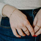 Esme Sculpted Bar Chain Bracelet