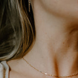 Esme Sculpted Bar Chain Necklace