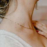 Esme Sculpted Bar Chain Necklace