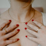 Esme Sculpted Bar Chain Necklace
