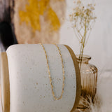 Luna Moon Bar Chain Necklace