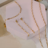 Paige Paperclip Backdrop Earrings